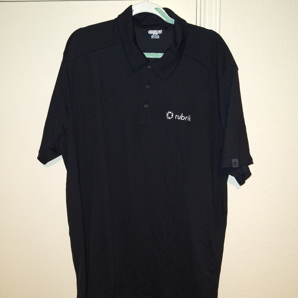 Ogio Rubrik Black Employee Uniform Polo Shirt Men's Sz 2xl.